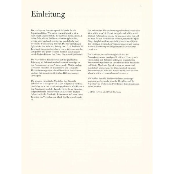 Schott Baroque Recorder Anthology 1