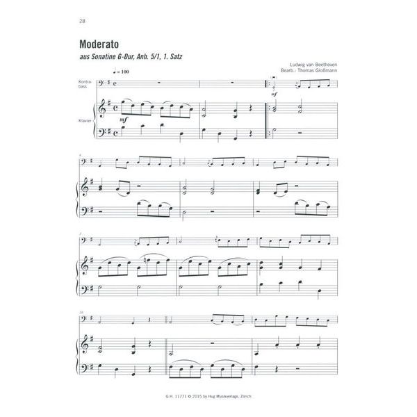 Edition Hug Melodien für Kontrabass