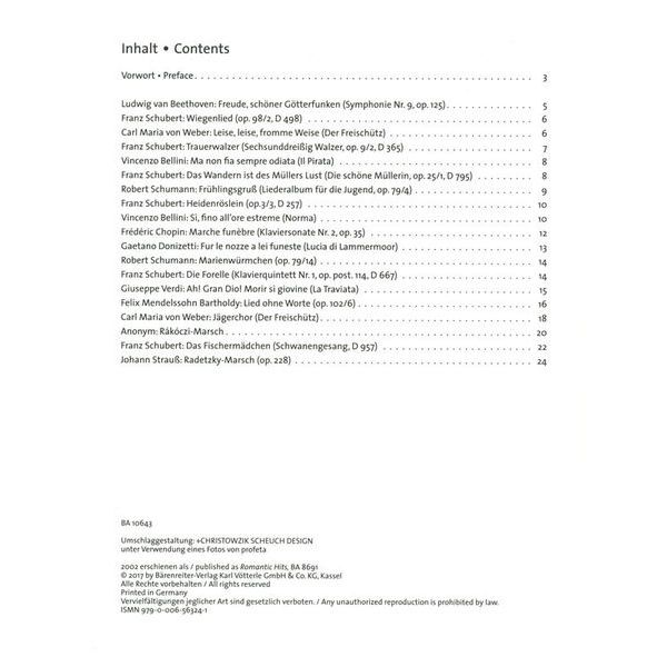 Brenreiter Romantic Hits For Two Flutes