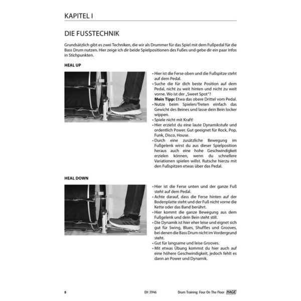 Hage Musikverlag Drum Training 4 On The Floor