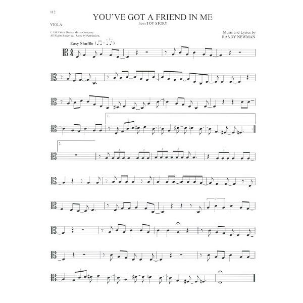 Hal Leonard 101 Disney Songs: Viola