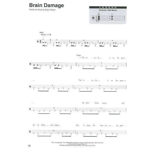 Hal Leonard Drum Play-Along Pink Floyd