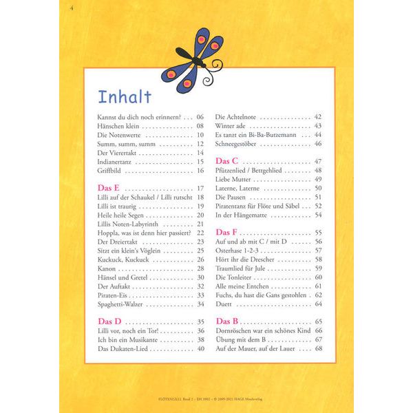 Hage Musikverlag Flötenlilli 2