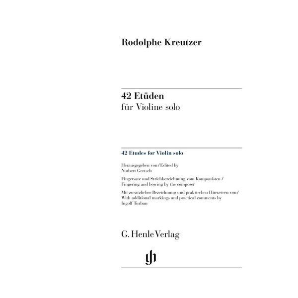 Henle Verlag Kreutzer 42 Etüden Violin