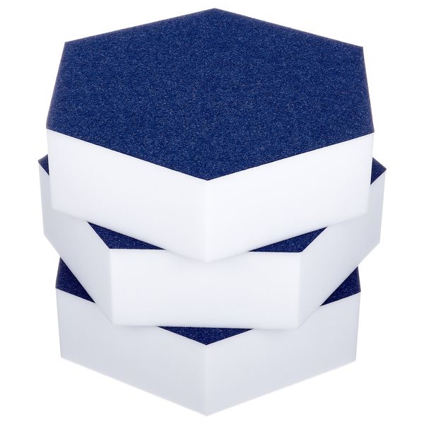 t.akustik Hexagon Melamine Dark Blue 75