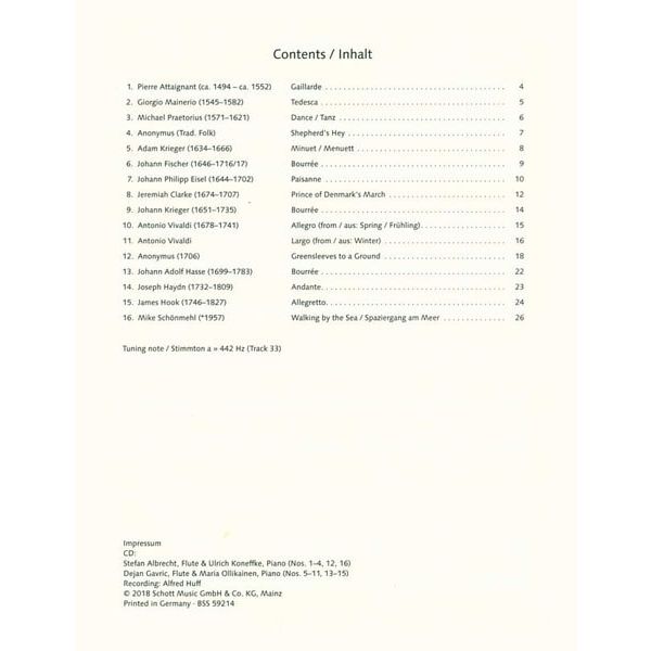 Schott Easy Concert Pieces Flute 1