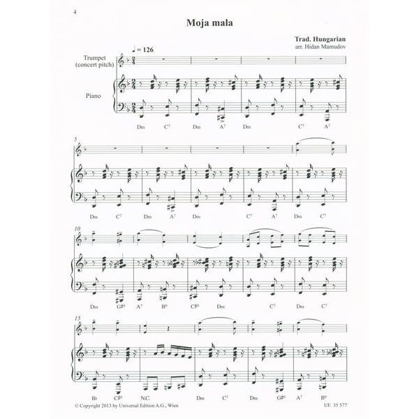 Universal Edition Balkan Play-Along Trumpet