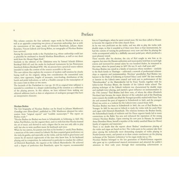 Breitkopf & Hrtel Bruhns Smtliche Orgelwerke