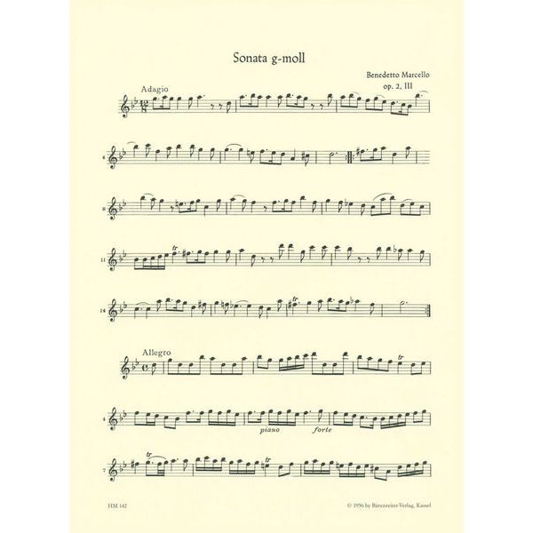 Brenreiter Marcello Sonaten 2
