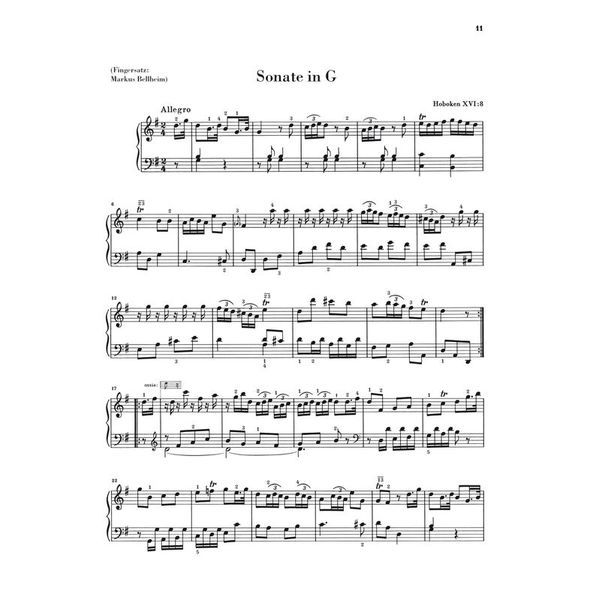 Henle Verlag Haydn Kleine frühe Sonaten