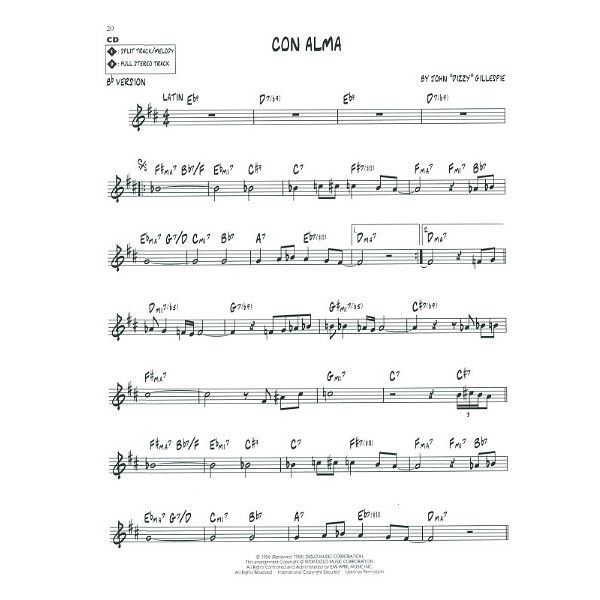 Hal Leonard Jazz Play-Along D. Gillespie