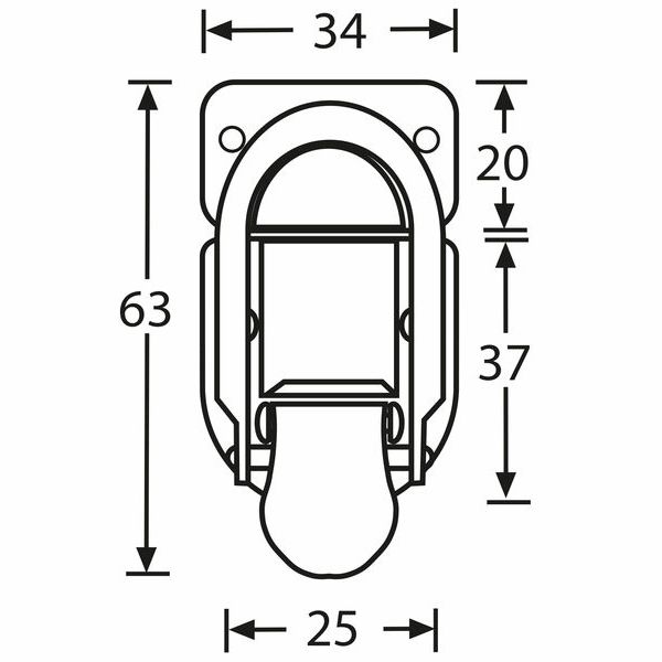 Adam Hall 1604TP Drawbolt small