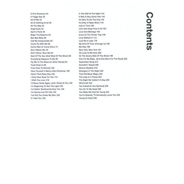 Music Sales The Frank Sinatra Anthology