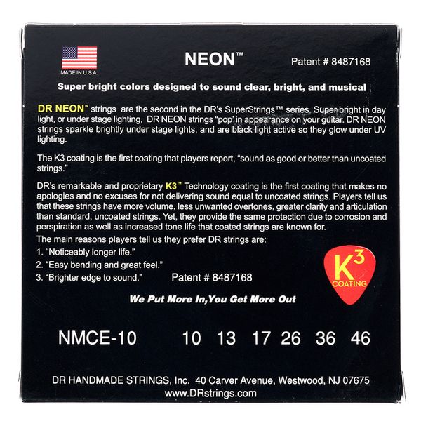 DR Strings Neon Multi NMCE-10