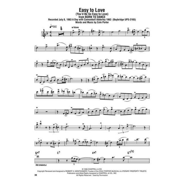 Hal Leonard Cannonball Adderley Omni Eb