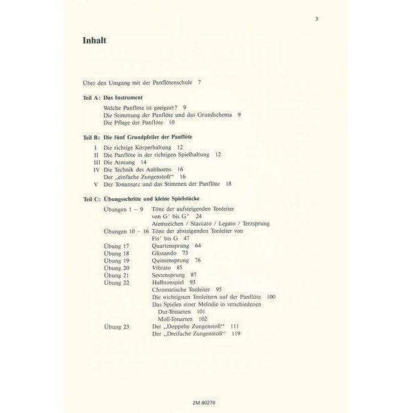 Zimmermann Verlag Schule für Panflöte