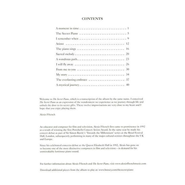 Boosey & Hawkes Alexis Ffrench Secret Piano