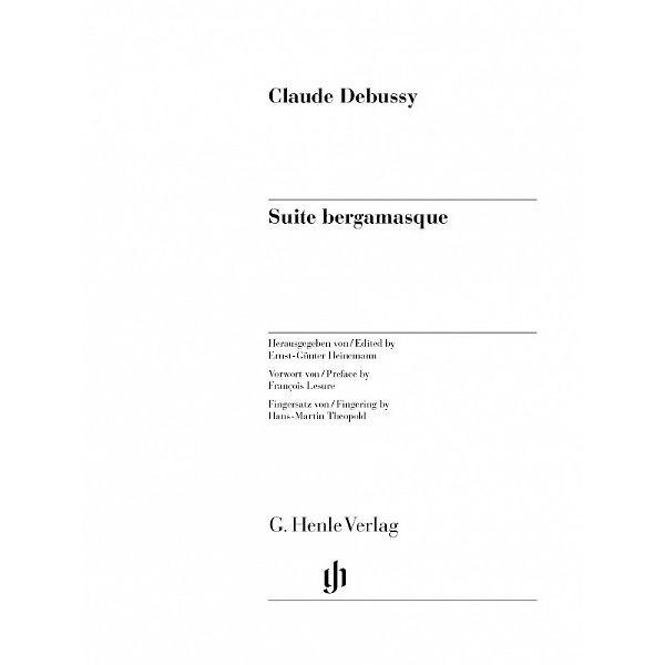 Henle Verlag Debussy Suite bergamasque