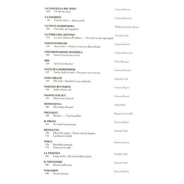 Ricordi Opera Italiana Tenor