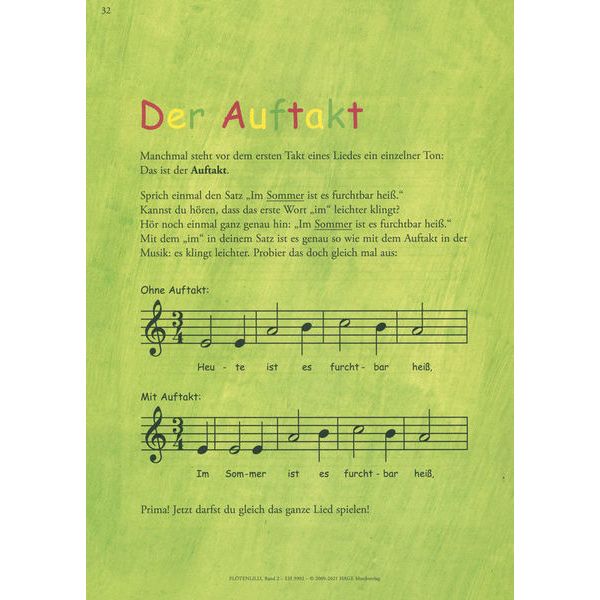 Hage Musikverlag Flötenlilli 2