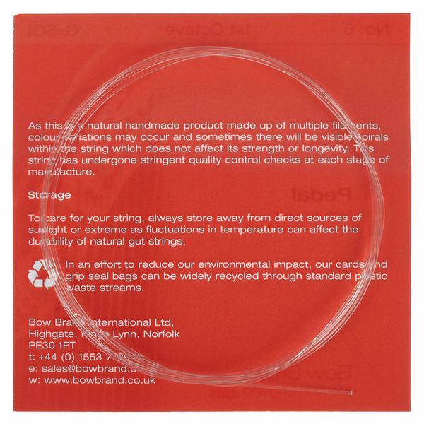 Bow Brand Pedal Natural Gut 1st G No.6