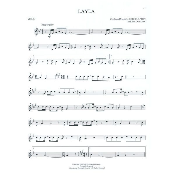 Hal Leonard Greatest Songs Of Rock Violin