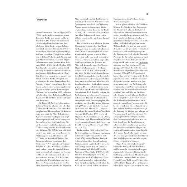 Henle Verlag Elgar Salut d'Amour Violin