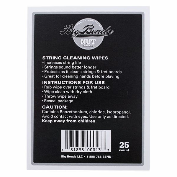 Big Bends Gem Tone Wipes 25