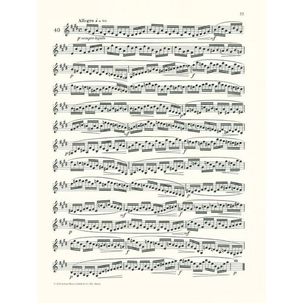 Schott 48 Etüden für Klarinette