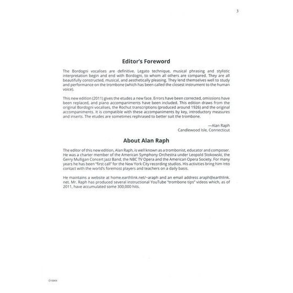 Carl Fischer Melodious Etudes for Trombone