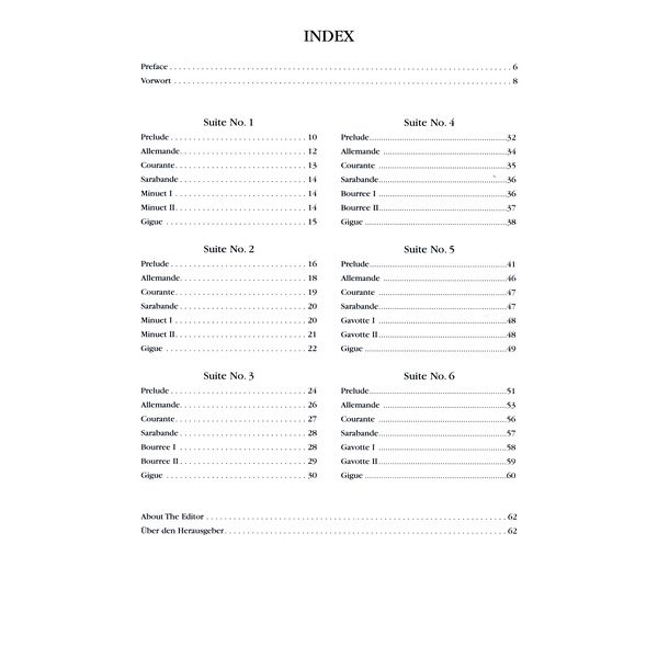 Advance Music Bach 6 Suiten Saxophone