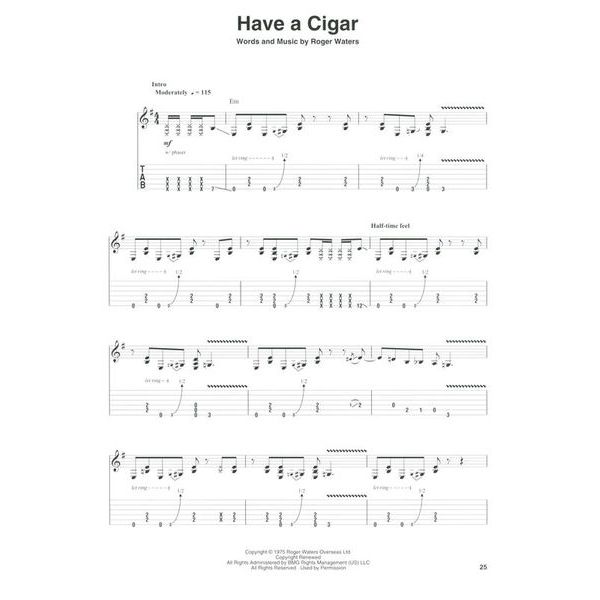 Hal Leonard Pink Floyd Deluxe Guitar