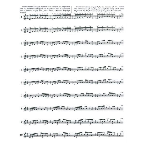 Otto Junne Verlag Hanon Pianist Virtuoso