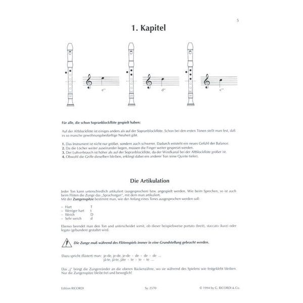 Ricordi Die Altblockflöte 1