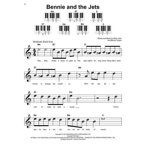 Hal Leonard Elton John Super Easy