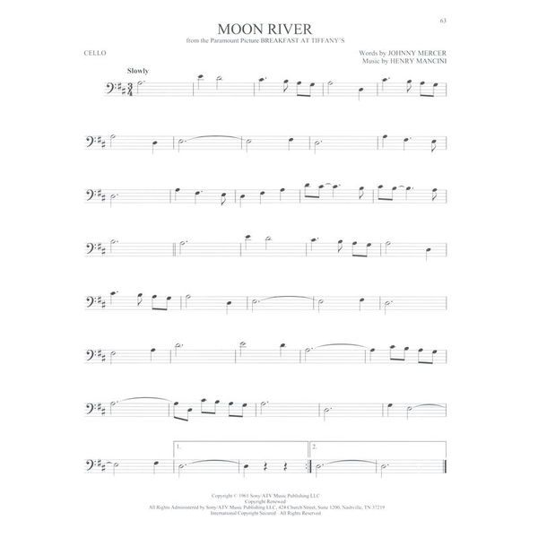 Hal Leonard 101 Movie Hits for Cello