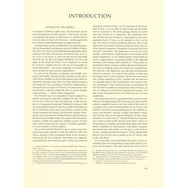 Brenreiter Fauré Barcarolles