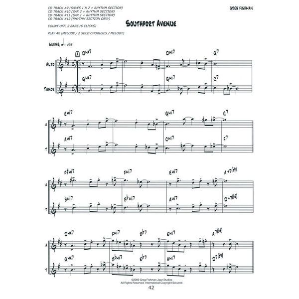 Greg Fishman Jazz Saxophone Duets 3