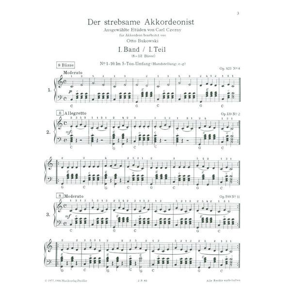 Musikverlag Preissler Der strebsame Akkordeonist