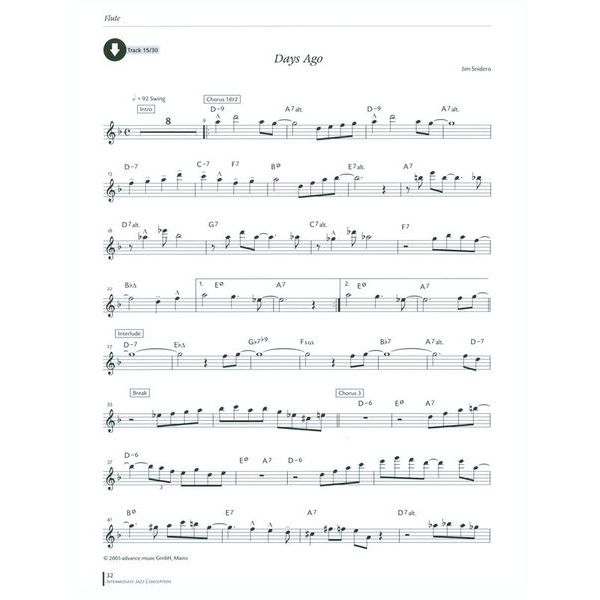 Advance Music Intermed Jazz Conception Flute