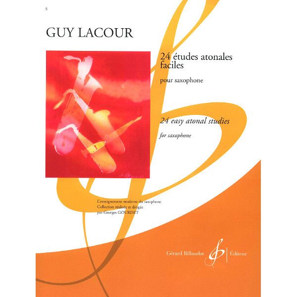 Editions Billaudot Etudes Atonales Faciles Sax