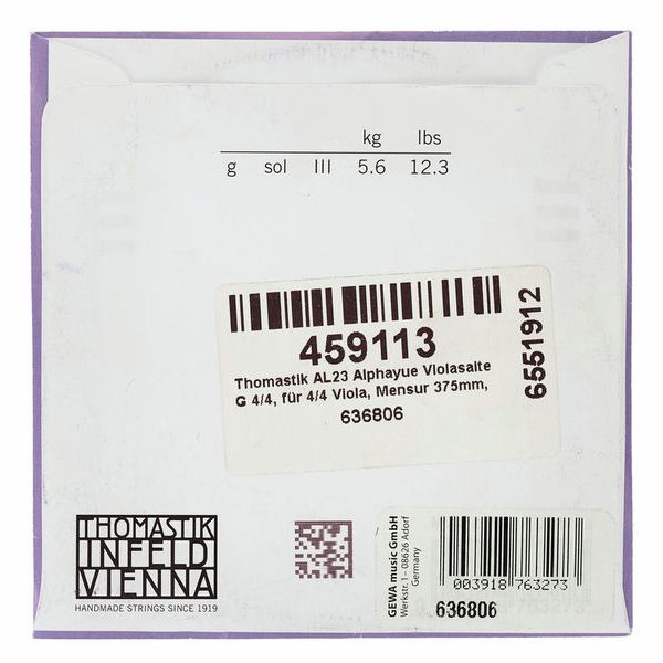 Thomastik AL23 Alphayue Viola G 4/4