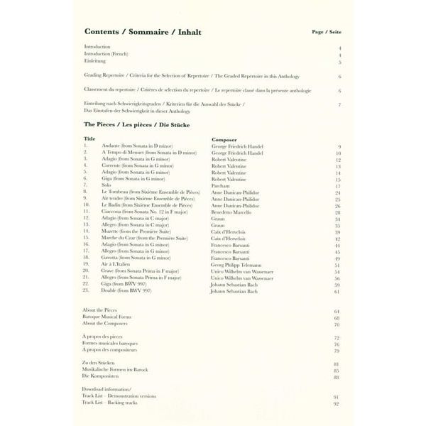 Schott Baroque Recorder Anthology 4