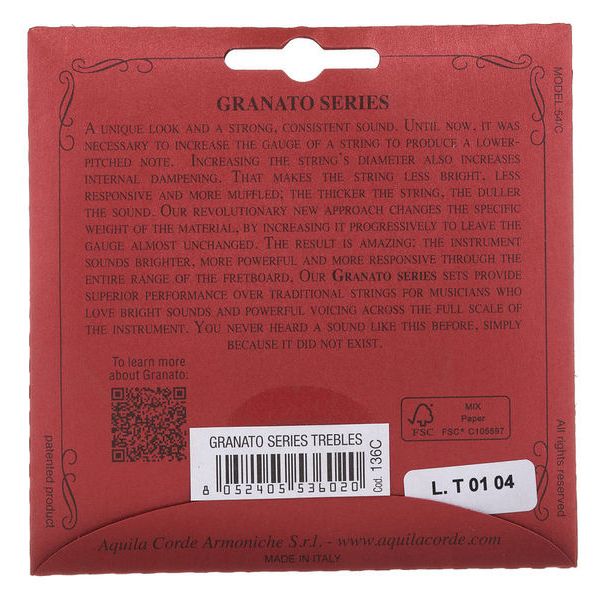 Aquila 136C Granato Classical Flam.