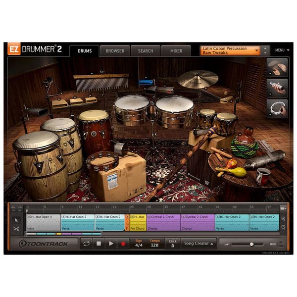 Toontrack EZX Latin Cuban Percussion