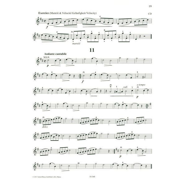 Schott 36 Etudes Melodiques Violin