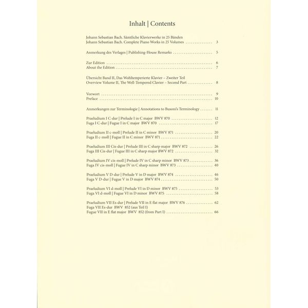 Breitkopf & Hrtel Bach/Busoni Wohltemperiert 1/1