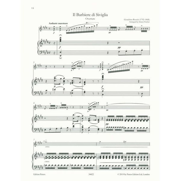 Edition Peters Transcriptions Violin Piano 1