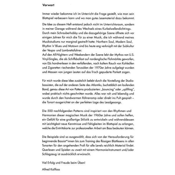 Alfred Kallfass Soul Essentials Bass