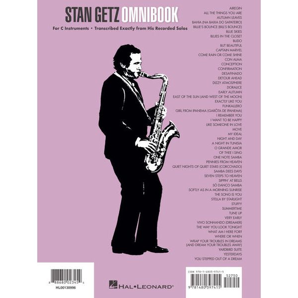 Hal Leonard Stan Getz Omnibook C
